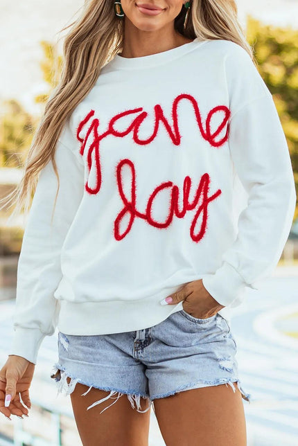 Round Neck Long Sleeve Sweatshirt - Cape Cod Fashionista