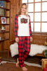 MERRY CHRISTMAS Graphic Top and Plaid Pants Set - Cape Cod Fashionista