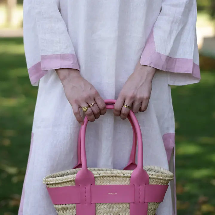 Hampton Kaftan 100% Linen Maxi — Flower