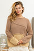 BiBi Texture Detail Contrast Drop Shoulder Sweater - Cape Cod Fashionista