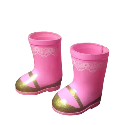 Pink Sparkle Boots for Wellie Wishers – Doll-Sized Glam