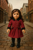 Retired American Girl Doll Rebecca Classic Meet Red Dress