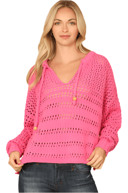 Stay Cozy: Cotton Crochet Sweater - Cape Cod Fashionista