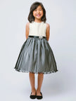 Girls Black Ivory Party Dress Size 7