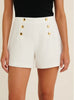 Coastal Charm: High-Waisted Sailor Shorts