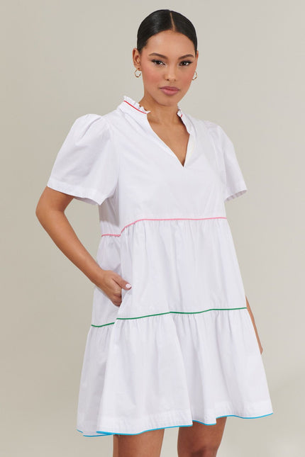 Candace Cotton Tiered Mini Dress