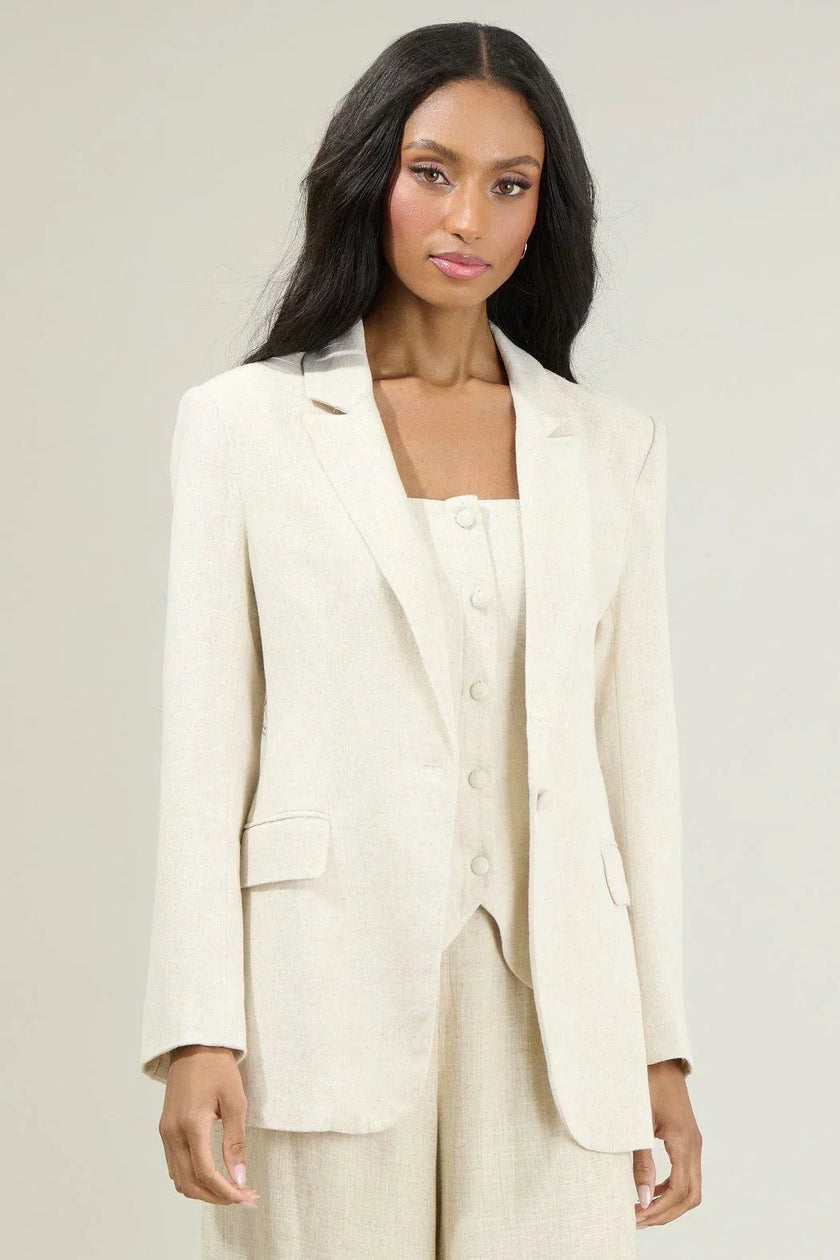 Candida Fitted Notch Lapel Blazer