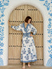 Capri Maxi Dress—100% European Hand-Block Printed linen