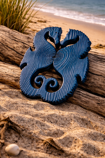 Coastal Seahorse Wall Decor… Kissing Seahorses Wood Sculpture Nautical Beach House Art Gift