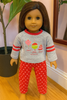 Retired American Girl Doll Merry, Joy, Jolly holiday pajama set