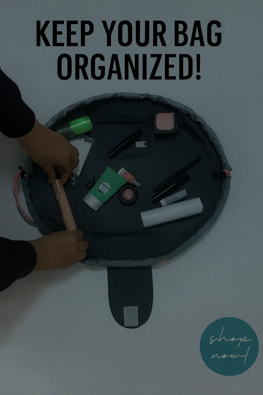 On-the-Go Portable Travel Cosmetic Drawstring Bag