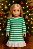 Matching Cotton Girl Doll Unisex Pajamas fits 18
