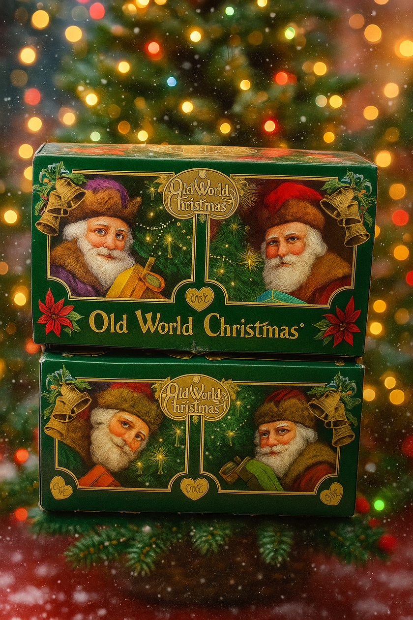 Old World Christmas Highland Santa Glass Ornament