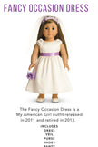 Retired American Girl Fancy Occasion Dress Outfit 2011–2013 – Complete 6 PC Set EUC