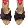 Christian Louboutin Espadrilles Brown Grosgrain Sandals Size EU37 - Cape Cod Fashionista