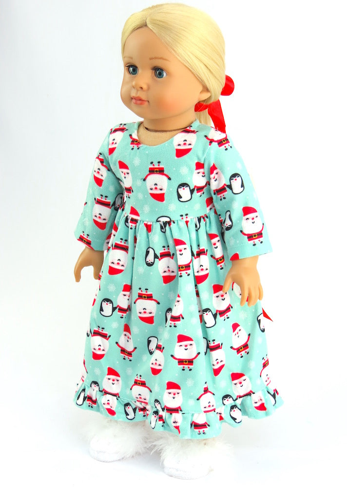 Christmas Nightgown | Santa & Penguin Holiday Pajamas 18