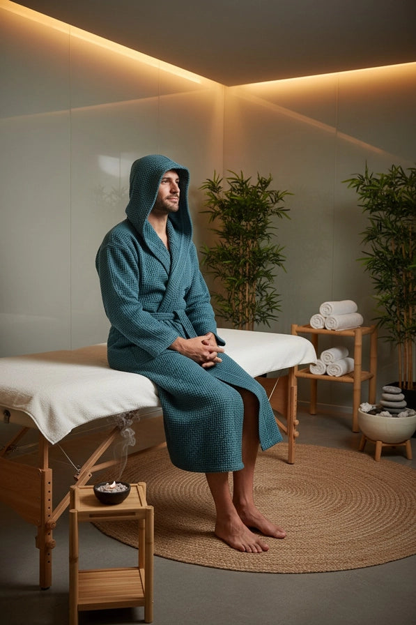 Luxury Turkish Cotton Unisex Robe~Lightweight & Gift-Ready