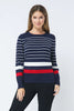 About the Product
Introducing our Women's Long Sleeve Crewneck Striped Color Basic Sweater Top, a versatile addition to your wardrobe. Crafted from a soft, breathable knit, this sweater offers comfort and style for any occasion. The nautical-inspired stripes add a touch of classic charm, making it perfect for Memorial Day, vacations, or pairing with your favorite jeans