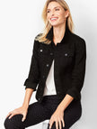 TALBOTS-Women’s Classic Black Denim Jacket 3X NWT