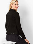 TALBOTS-Women’s Classic Black Denim Jacket 3X NWT