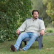 Men’s Fisherman Cable Knit Wool Sweater – Cotton Lined, Handmade in Nepal