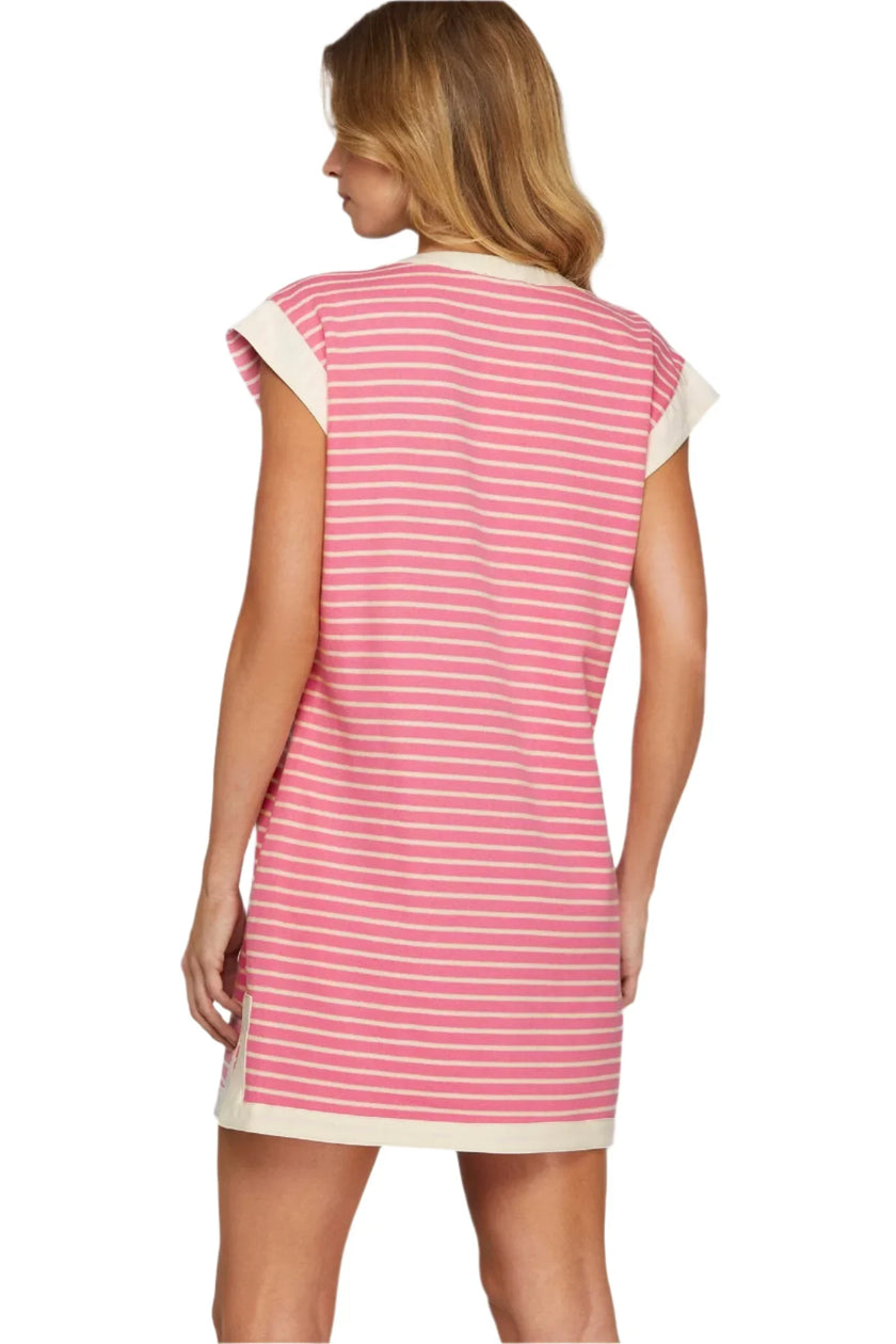 Ellie Coastal Resort Shift Dress with Pockets