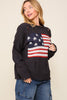 Distressed USA Flag Patriotic sweater
