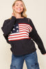 Distressed USA Flag Patriotic sweater