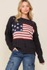 Distressed USA Flag Patriotic sweater