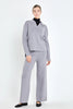 ENGLISH FACTORY Aspen Ivory Polo Collar Knit Cashmere Feel Knit Pant Set