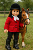 Equestrian 3 Piece Riding Outfit for 18” -American Girl Doll