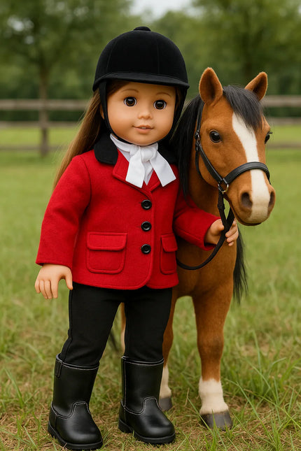 Equestrian 3 Piece Riding Outfit for 18” -American Girl Doll