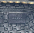 GUCCI Bamboo Black Suede Jackie Shoulder Bag