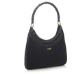 GUCCI Bamboo Black Suede Jackie Shoulder Bag Side
