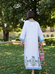Hampton Kaftan 100% Linen Maxi — Flower