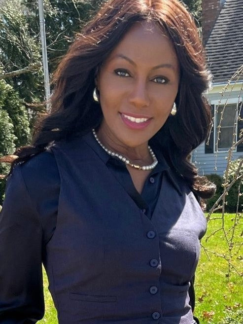 Women’s Navy Linen Vest & Wide Leg Pant Set