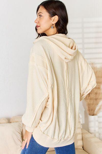 POL Oversized High-Low Vacation Hoodie - Cape Cod Fashionista