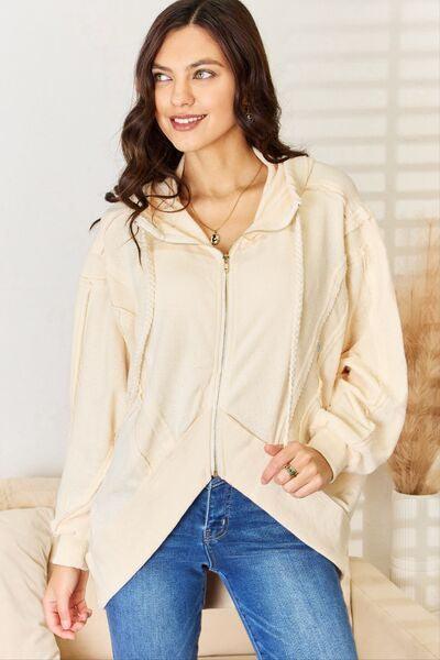 POL Oversized High-Low Vacation Hoodie - Cape Cod Fashionista