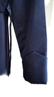 Girls Navy Blue Special Occasion Dress Floral Embroidery Party Dress