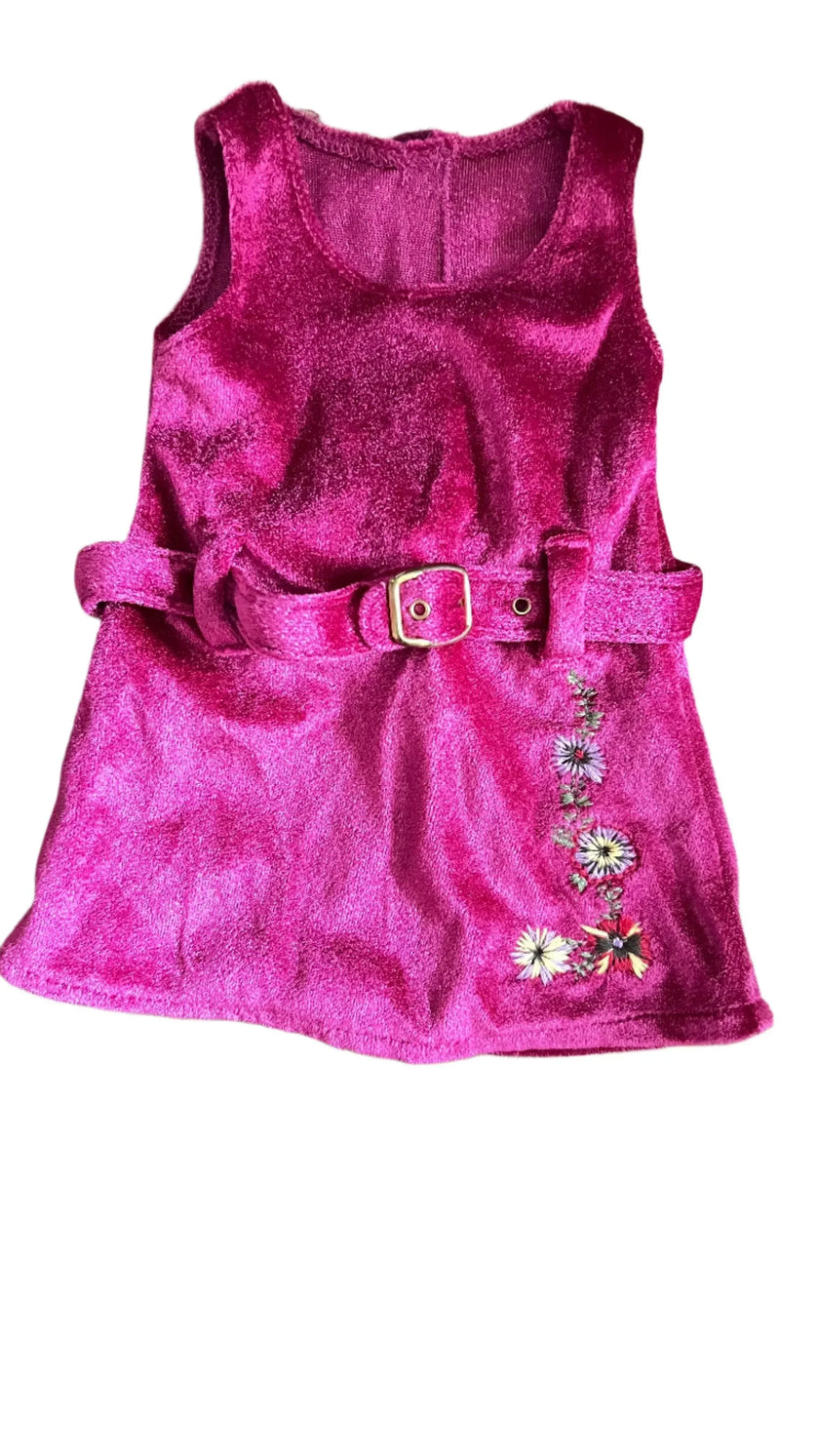 RETIRED American Girl Doll Julie Christmas Dress & Belt Only - Cape Cod Fashionista