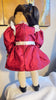 Pleasant Company RARE 1989 & 1994  Samantha Christmas Cranberry Party Dress