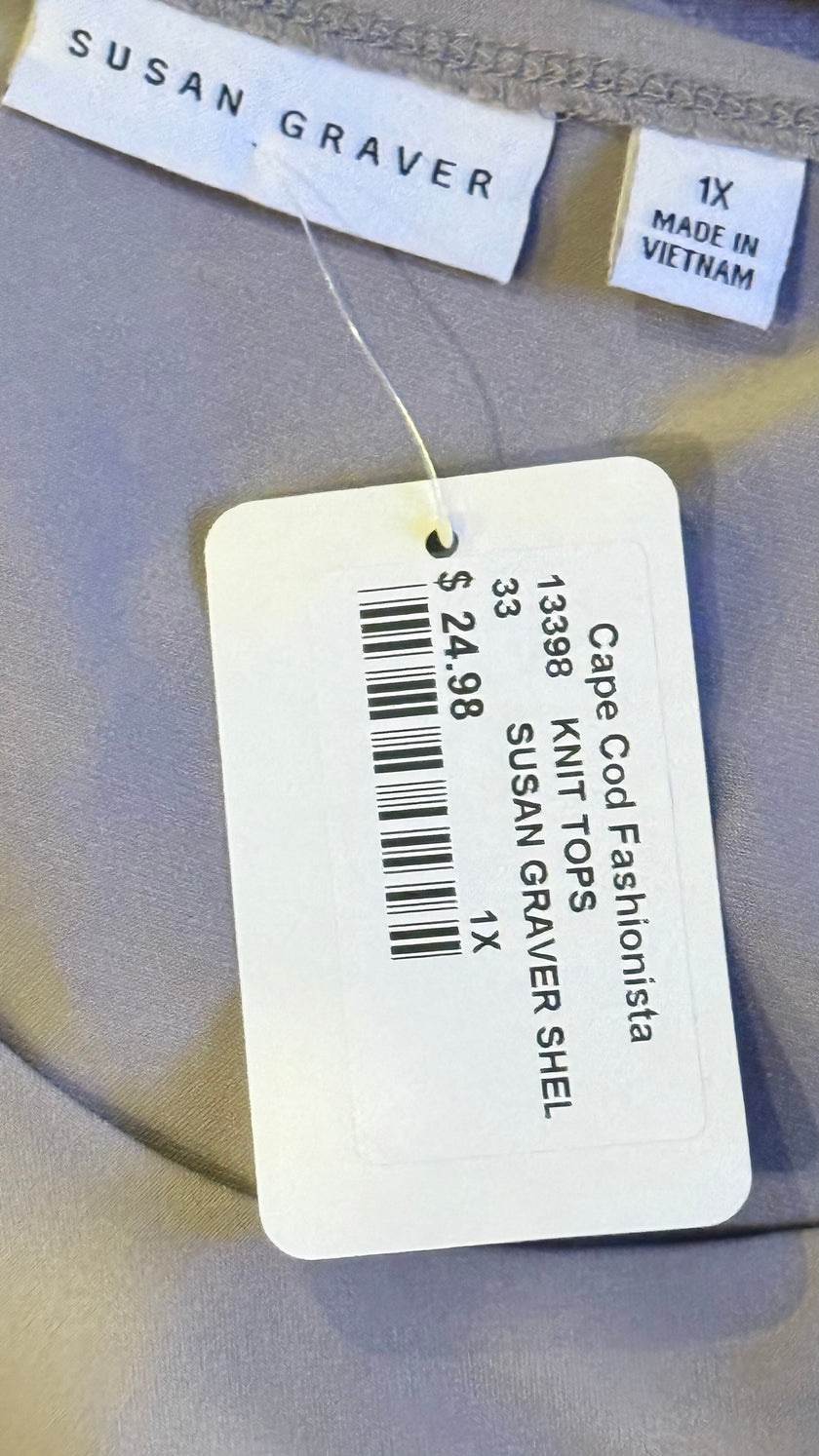 Susan Grave Liquid Cardigan & Tank Set 1X NWOT