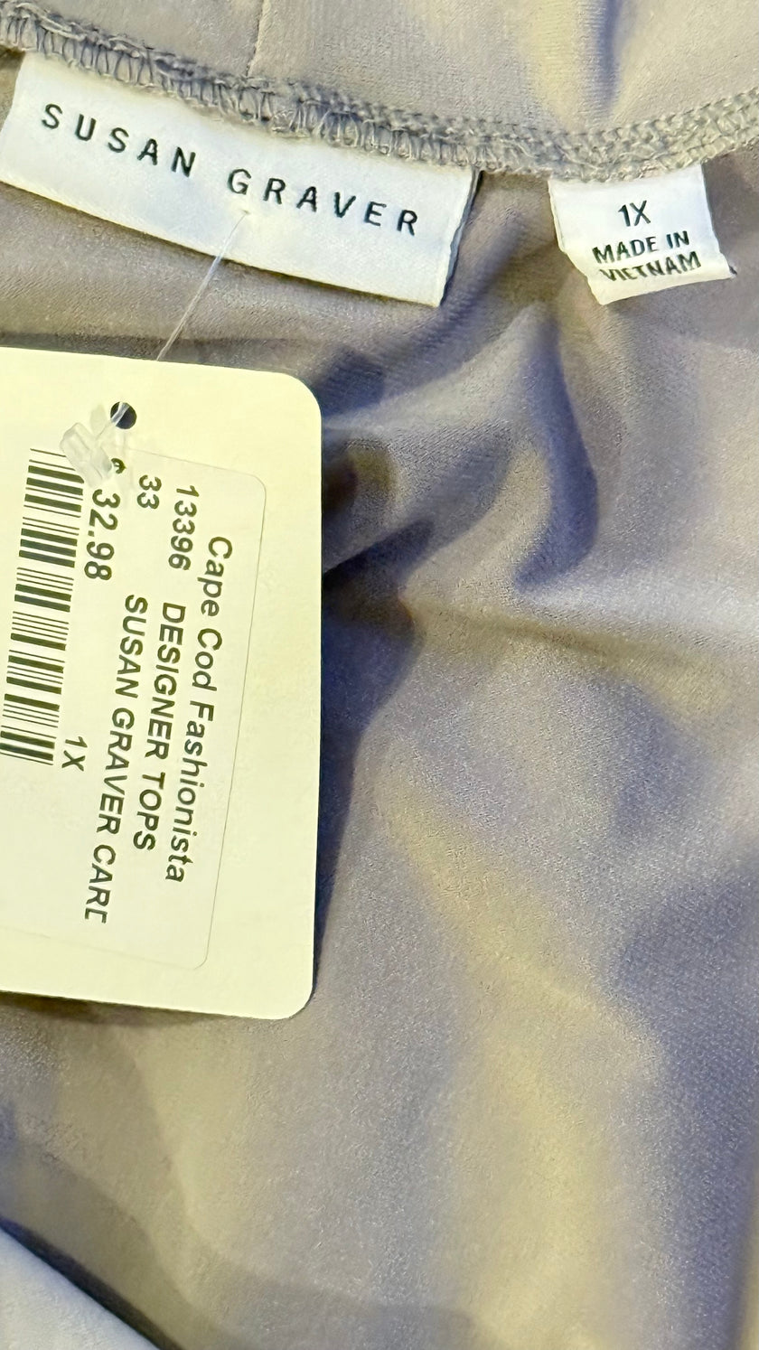 Susan Grave Liquid Cardigan & Tank Set 1X NWOT