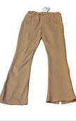Girls Front Spit Hem Pants with Pockets