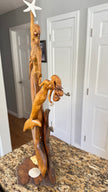 Cape Cod Hand-Carved Wooden Seahorse Wall Art – Coastal Beach House Decor by D.Q.R.
