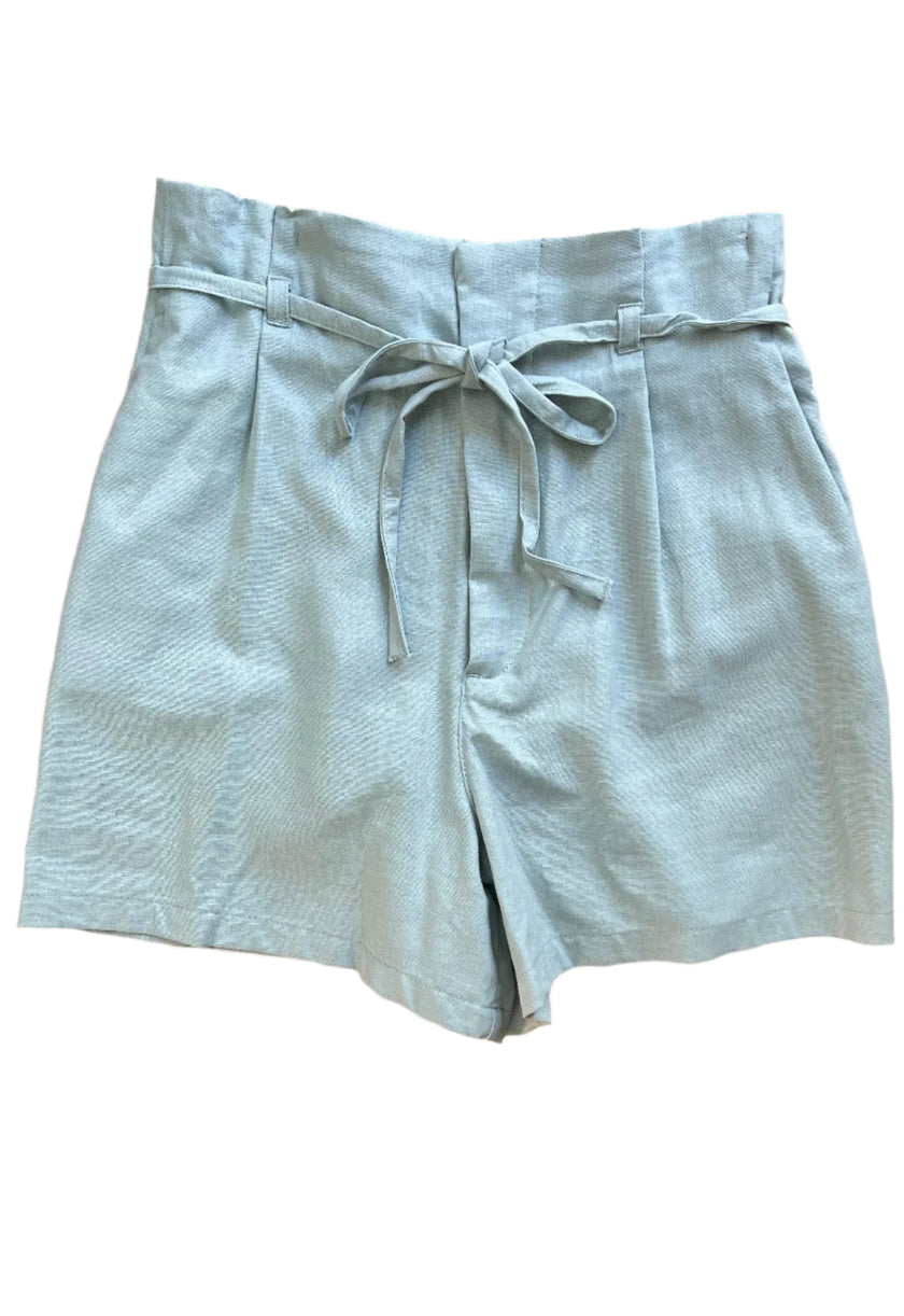 Paperbag Linen Shorts