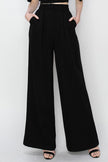 Ina High Waist Pleated Wide Leg Pants- Matching Crop Top Available - Cape Cod Fashionista