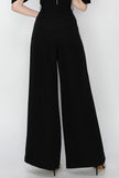 Ina High Waist Pleated Wide Leg Pants- Matching Crop Top Available - Cape Cod Fashionista