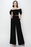 Ina High Waist Pleated Wide Leg Pants- Matching Crop Top Available - Cape Cod Fashionista