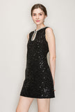 Ina Sequin Bead Embellished Sleeveless Mini Dress